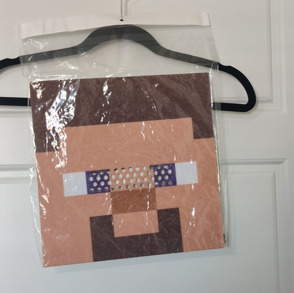 Minecraft Steve Video Game Halloween Deluxe Costume Boy NEW - Picture 3 of 6